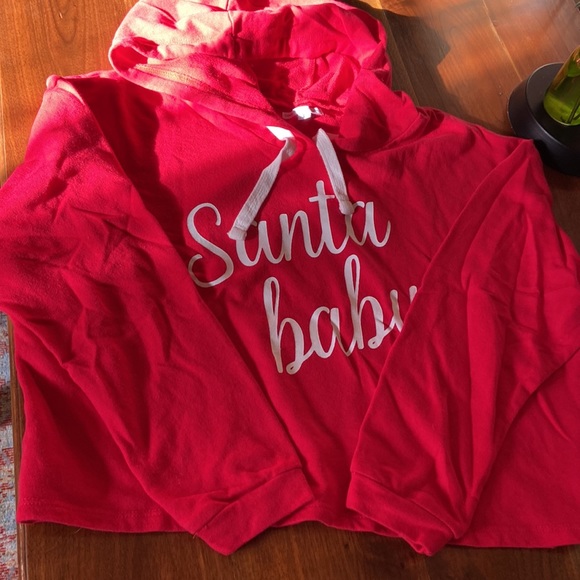 Grayson/Threads cropped Santa Baby Hoodie - Picture 6 of 8